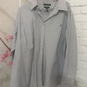 Ralph Lauren Men's Blue Striped Shirt